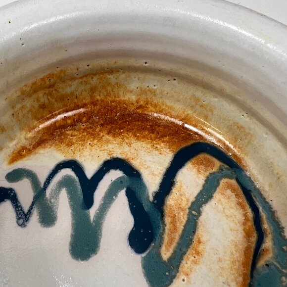 Brenner Tolliver Pottery Handcrafted Stoneware Hollow Handle Soup Bowl White - Picture 11 of 16